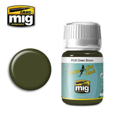 AMMO: Panel Line Wash - Green Brown (35ml)