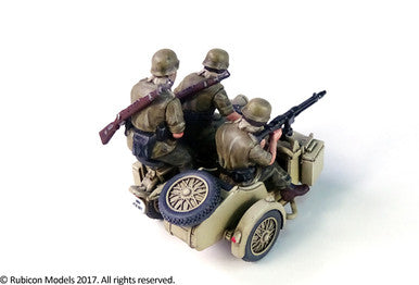 German Motorcycle R75 with Sidecar (DAK) (1:56th scale / 28mm)