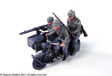 German Motorcycle R75 with Sidecar (ETO) (1:56th scale / 28mm)