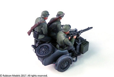 German Motorcycle R75 with Sidecar (ETO) (1:56th scale / 28mm)