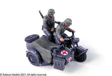 German Motorcycle R75 with Sidecar (ETO) (1:56th scale / 28mm)