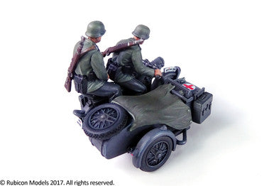 German Motorcycle R75 with Sidecar (ETO) (1:56th scale / 28mm)