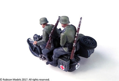 German Motorcycle R75 with Sidecar (ETO) (1:56th scale / 28mm)