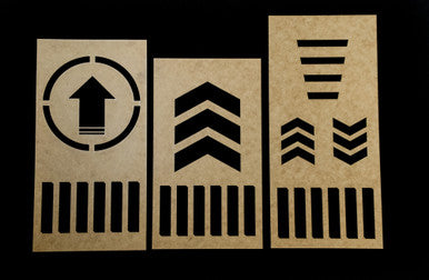 Road Marking Stencils for 12" City Tiles