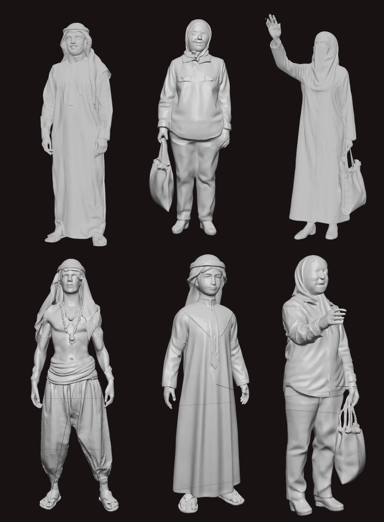 MENA Civilians - 28mm (SLA002)