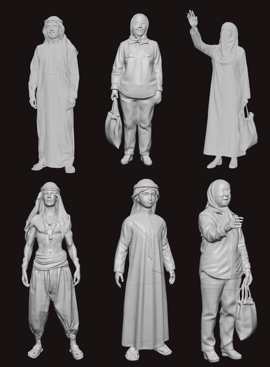 MENA Civilians - 28mm (SLA002)