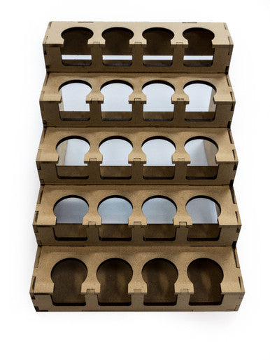 Paint Rack - 26mm "Half" for Vallejo and Army Painter Droppers