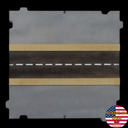28mm Terrain Block - Straight Road Section