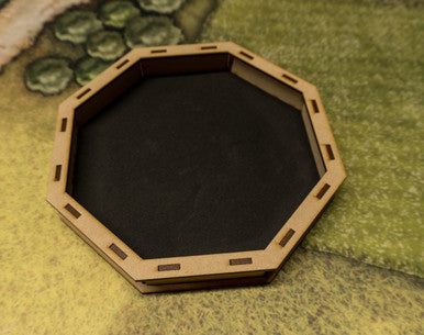 Dice Tray: 8 Inch Octagon