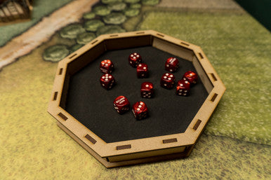 Dice Tray: 8 Inch Octagon