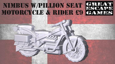 Danish Motorcycle w/Pilion