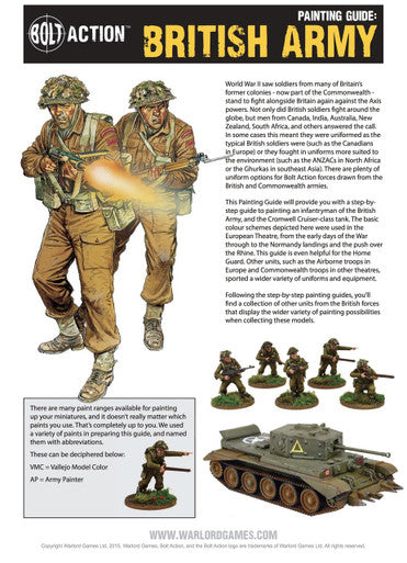 Bolt Action: British Painting Guide (Download)
