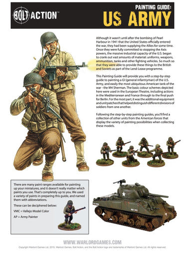 Bolt Action: American Painting Guide (Download)
