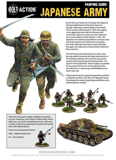 Bolt Action: Japanese Painting Guide (Download)