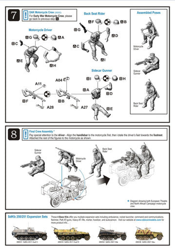 German Motorcycle R75 with Sidecar (DAK) (1:56th scale / 28mm)