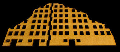 Ruined City Building 2 (MDF) - 15MMDF002