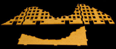 Ruined City Building 3 (MDF) - 15MMDF003