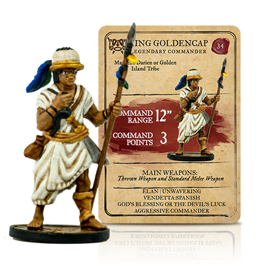 Blood & Plunder: Native American King Golden Cap Legendary Commander