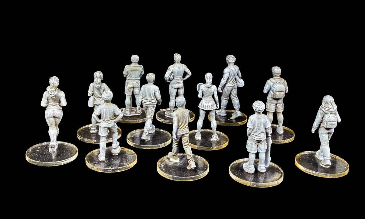Western Civilians - Athletes and Kids – 28mm