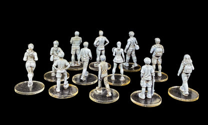 Western Civilians - Athletes and Kids – 28mm