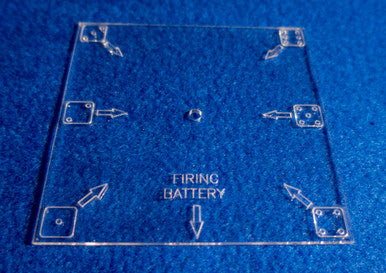 3" Square Artillery Template, Small