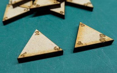 Battletech Movement Markers (10 sets) - MDF