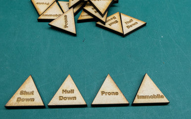Battletech Status Markers (5 sets) - MDF