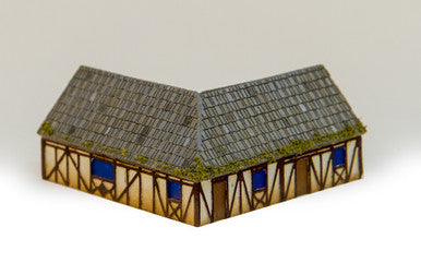 One story "L" shaped country home (Resin) - 285MEV093