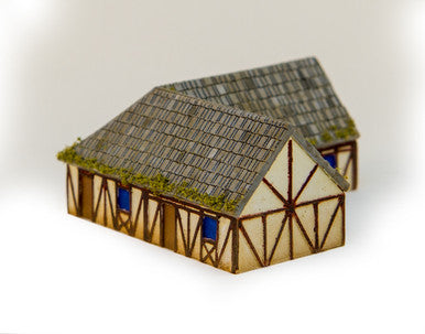 One story "L" shaped country home (Resin) - 285MEV093
