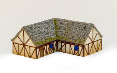 One story "L" shaped country home (Resin) - 285MEV093