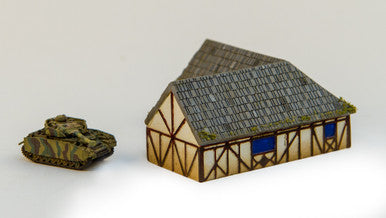 One story "L" shaped country home (Resin) - 285MEV093