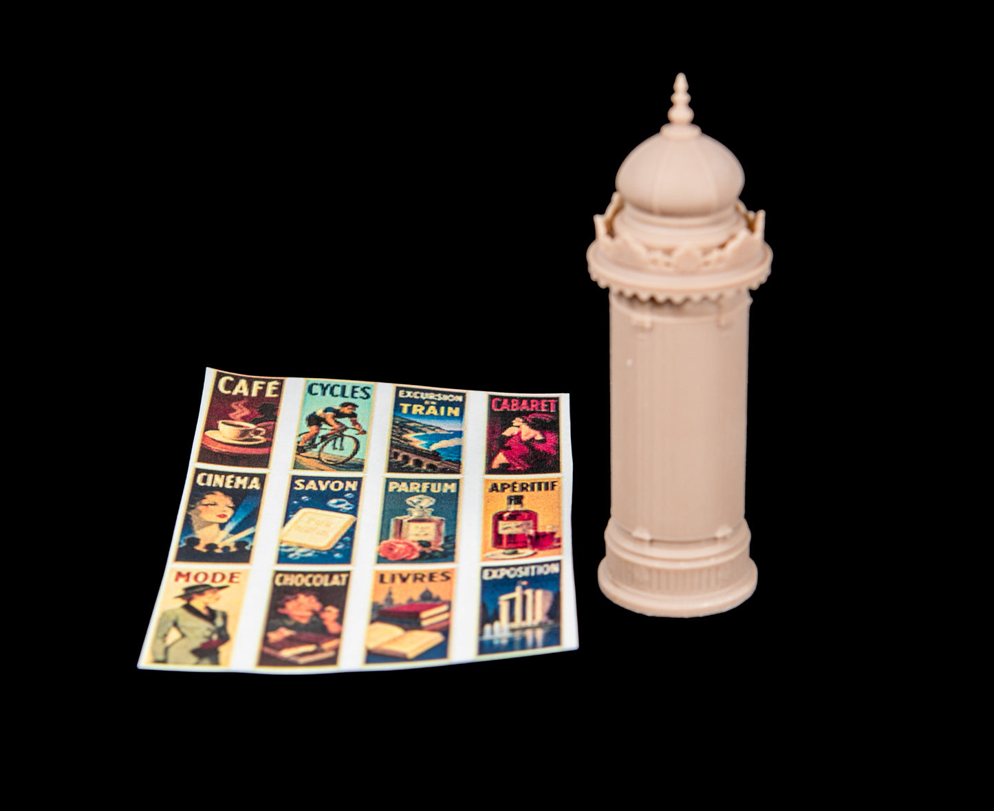 Morris Column (Advertising Kiosk) - 28mm - 28MSLA054