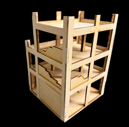 28mm Middle East Under Construction Three Story Building - 28MMDF292