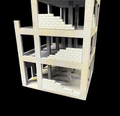 28mm Middle East Under Construction Three Story Building - 28MMDF292