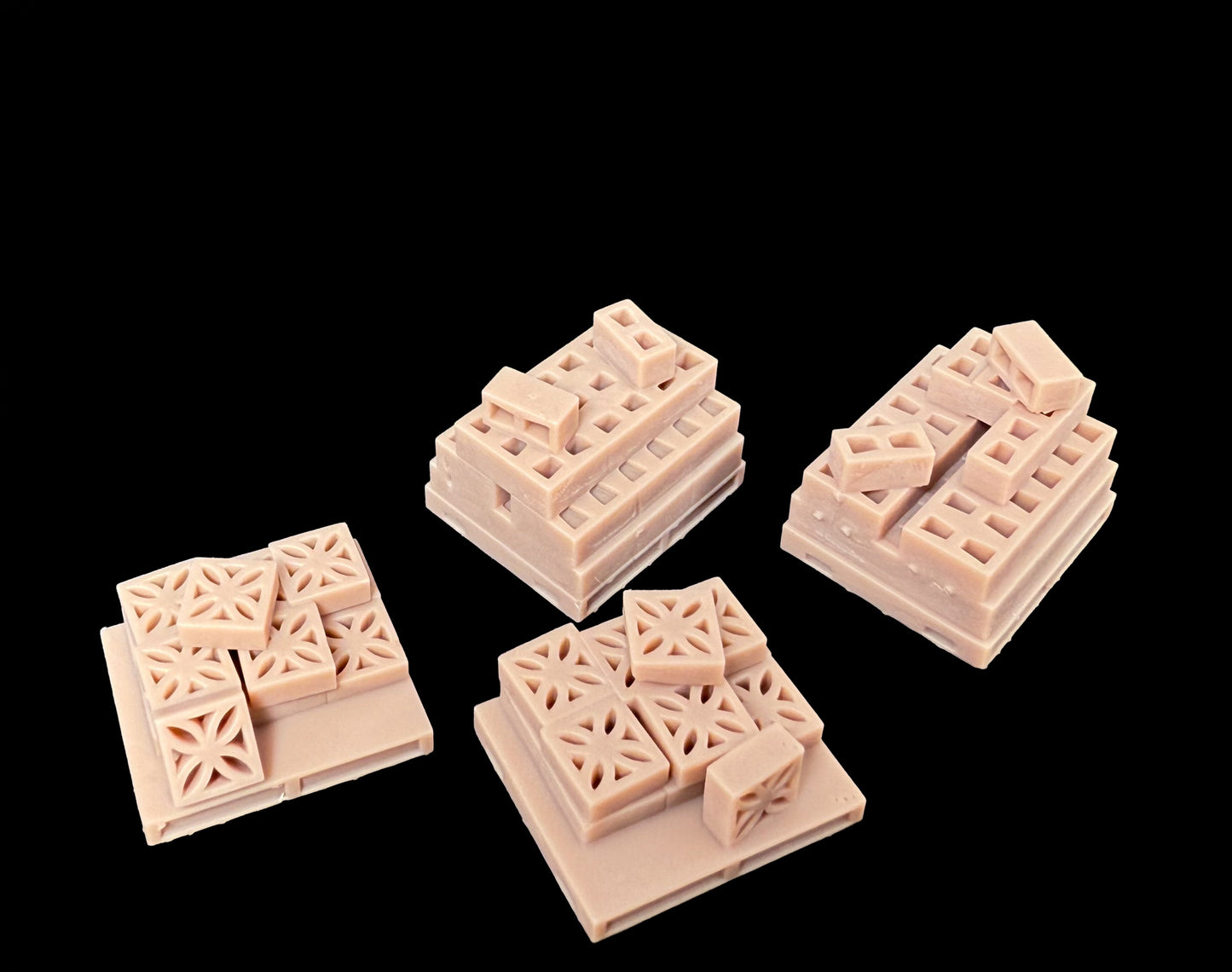 Cinder Blocks and Decorative Concrete Blocks- 28mm (4/pk) - 25MSLA052