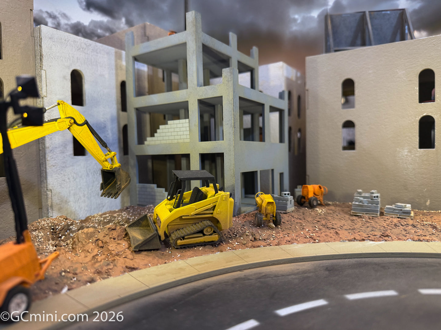 28mm Middle East Under Construction Three Story Building - 28MMDF292