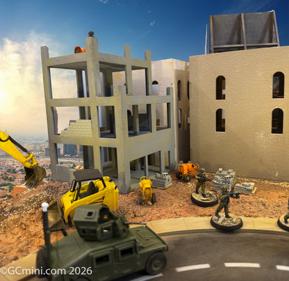 28mm Middle East Under Construction Three Story Building - 28MMDF292