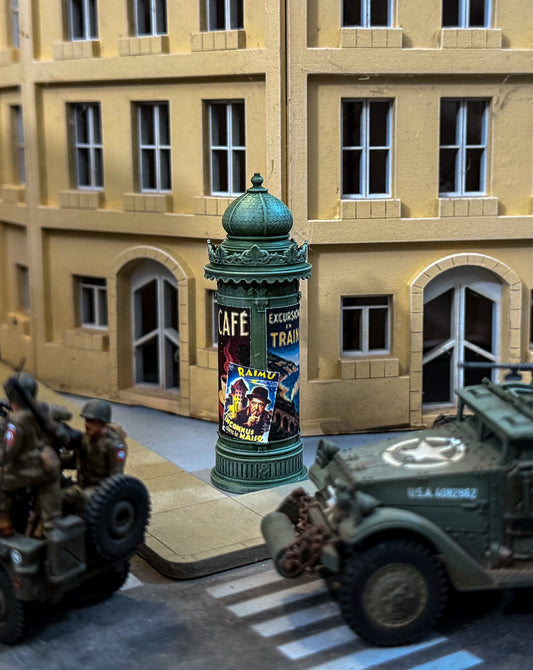 Morris Column (Advertising Kiosk) - 28mm - 28MSLA054