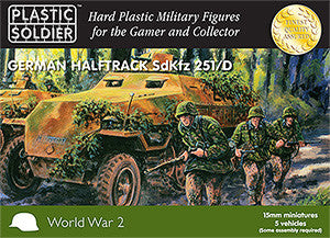 15mm Easy Assembly German Sdkfz 251 Ausf D Half track