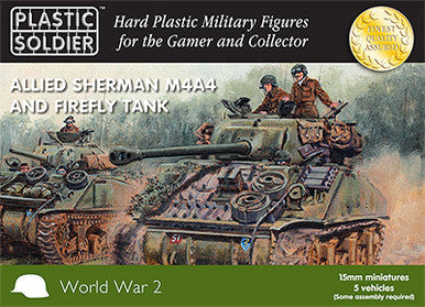 15mm Easy Assembly Sherman M4A4 and Firefly Tank