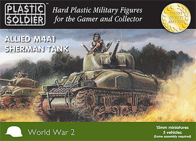 15mm Easy Assembly Sherman M4A1 75mmTank