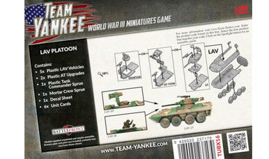 Team Yankee:  LAV-25 Vehicles w/AT and Mortar Upgrades (5 x Plastic)