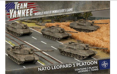 Team Yankee:  NATO Leopand 1 Platoon (x5 plastic tanks)