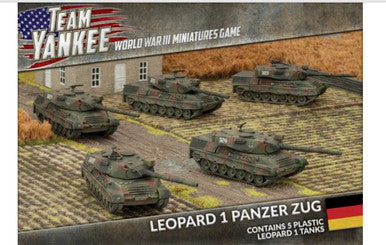 Team Yankee:  Leopard 1 Panzer Zug Platoon (5x Plastic Tanks)