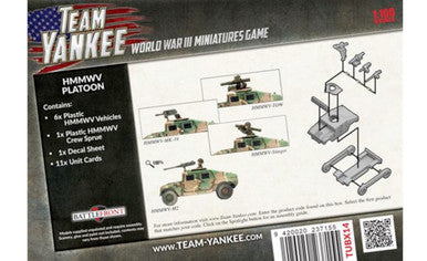 Team Yankee:  HMMWV Platoon (6 x Plastic)