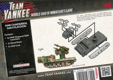 Team Yankee: M48 Chaparral SAM Platoon  (4 x Plastic)