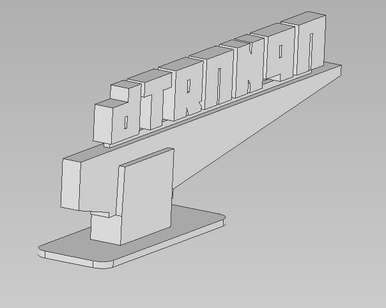 Pripryt Sign 28mm - Digital Asset - STL FIle for 3D Printing