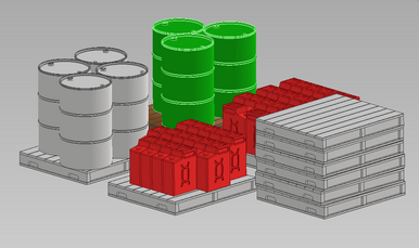 Pallets 28mm - Digital Asset - STL FIle for 3D Printing