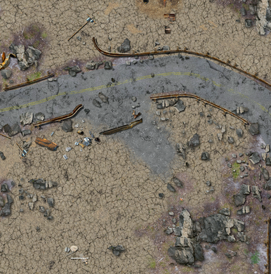 Fallout: Wasteland Warfare - Red Rocket Scenery Set