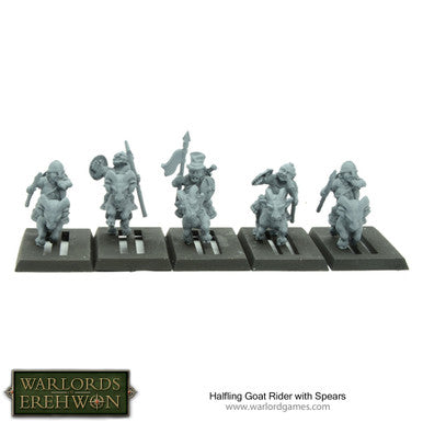 Hobbit / Halfling Goat Riders with Spears